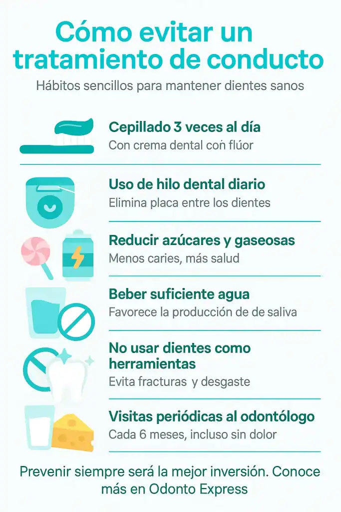 Cepillo de dientes tres veces al día con crema dental con flúor, consejo para mantener dientes sanos.