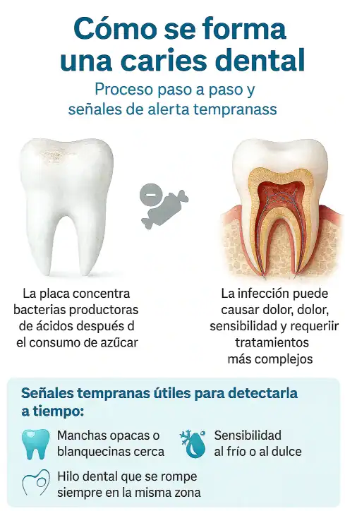 Como-se-forma-una-caries-dental