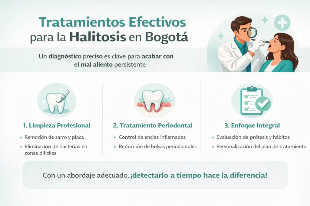 Tratamientos para la alitosis.