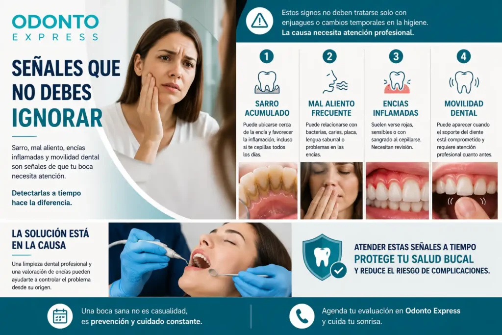 Sarro, mal aliento, encías inflamadas y movilidad dental​ - tratamiento para salud oral