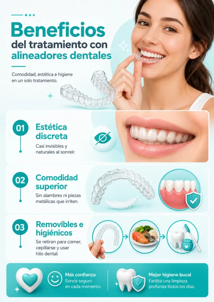 Beneficios del tratamiento con alineadores dentales - tratamiento con alineadores dentales