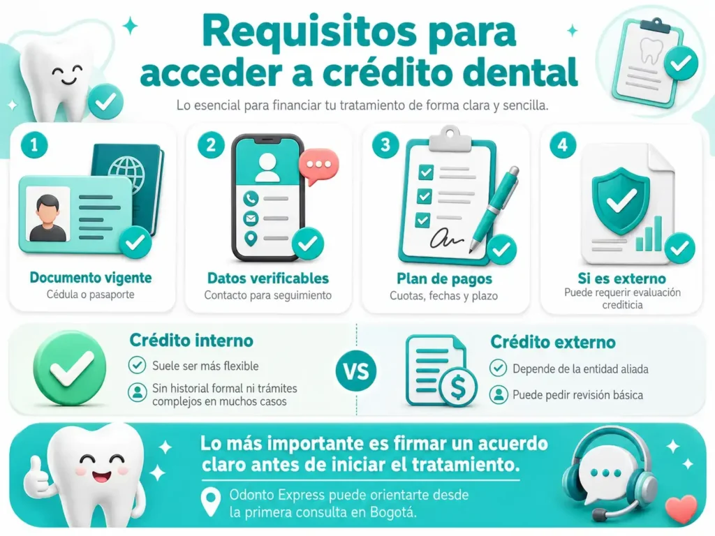 Requisitos para acceder a credito dental​