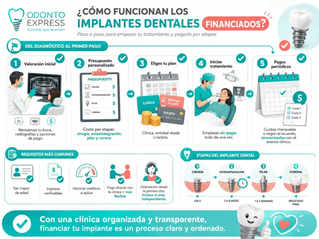 Como funcionan los implantes dentales financiados​