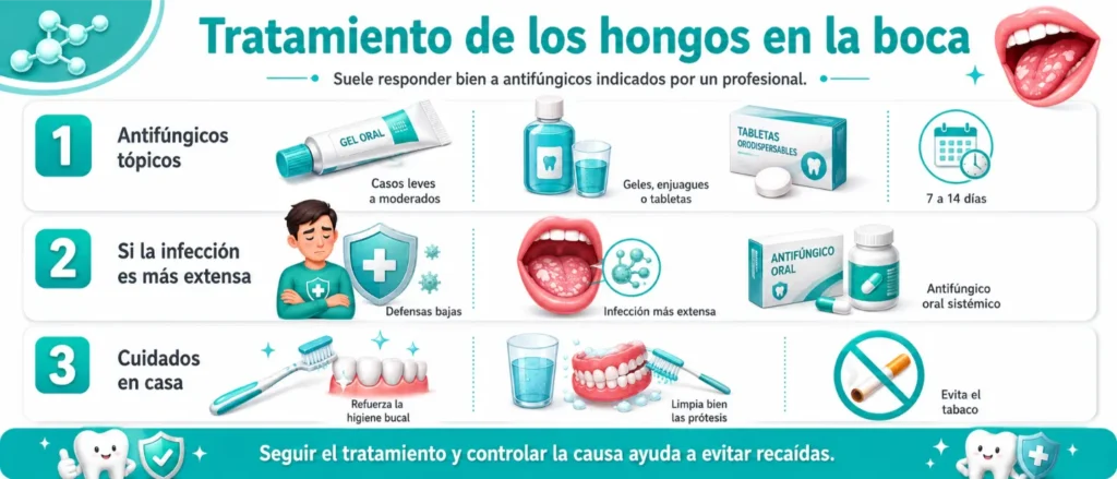 Tratamiento de los hongos en la boca
