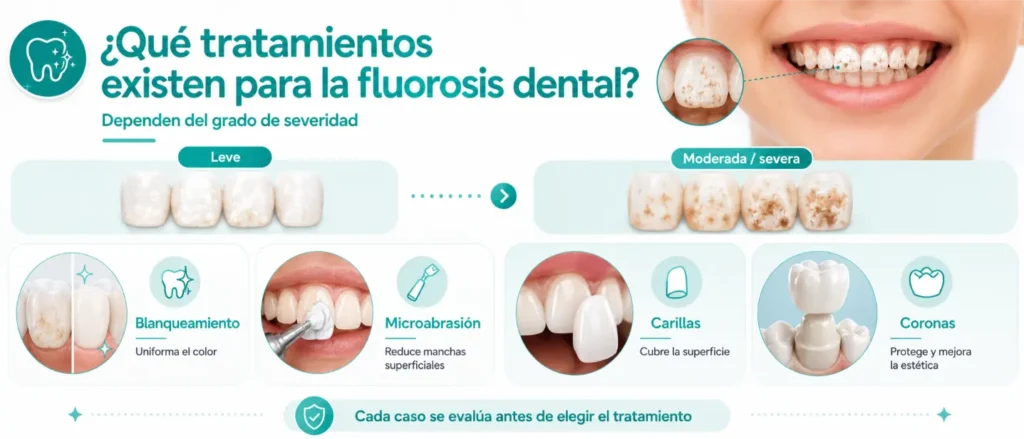 Que tratamientos existen para la fluorosis dental
