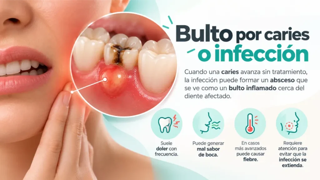 Bulto por caries o infeccion