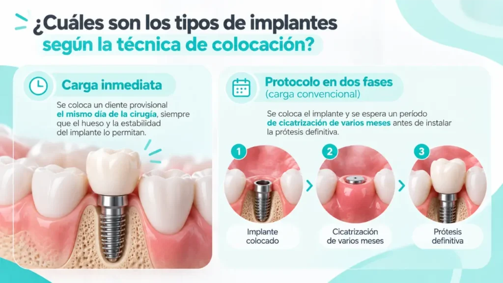 Cuales son los tipos de implantes segun la tecnica de colocacion